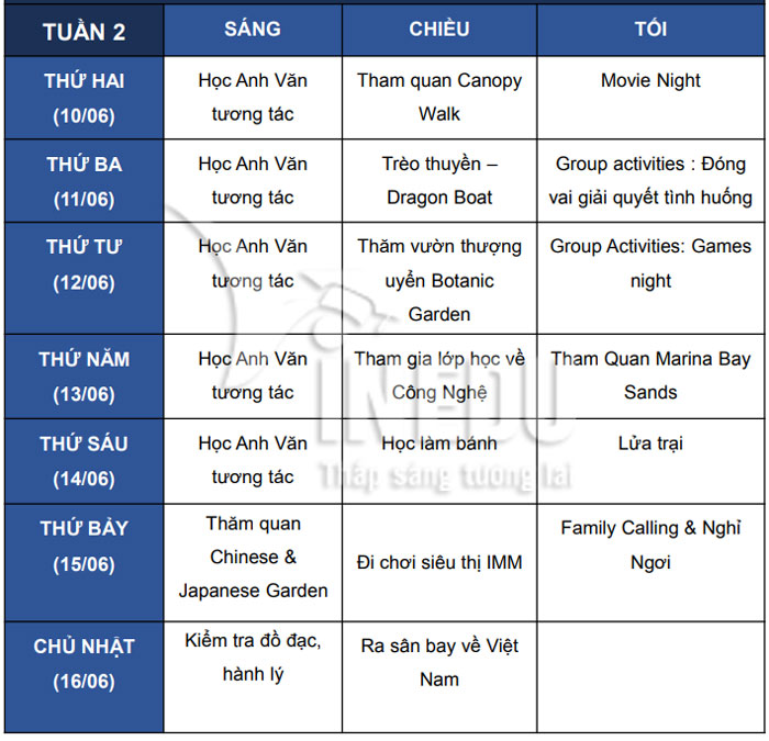 51 triệu đồng cho 2 tuần học hè tại Singapore